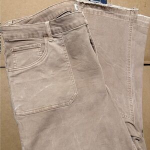 Tan Distressed Jeans